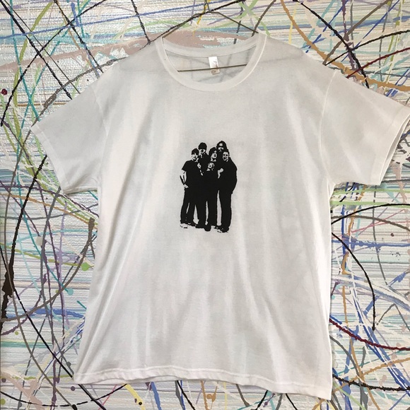 Anvil Other - Scissors For Lefty white cotton graphic band tee